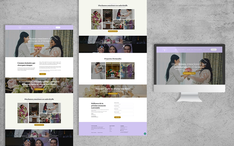 Eventos Ensueños - Website